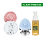 Набір для двоетапного очищення та масажу з бальзамом, очищуючим мусом та ультразвуковою електрощіткою MyIDi SET PINKY QUEEN cleansing balm + H2ydrO phyto mousse + brush EMS