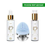 Набір щоденного очищення з AHA+BHA+PHA кислотами та ультразвуковою електрощіткою MyIDi Everyday cleansing SET ACIDs ENERGY