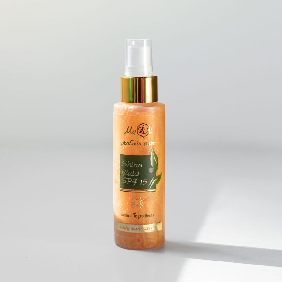 Сяючий флюїд для тіла Shine fluid SPF 15, 100 мл - фото №2