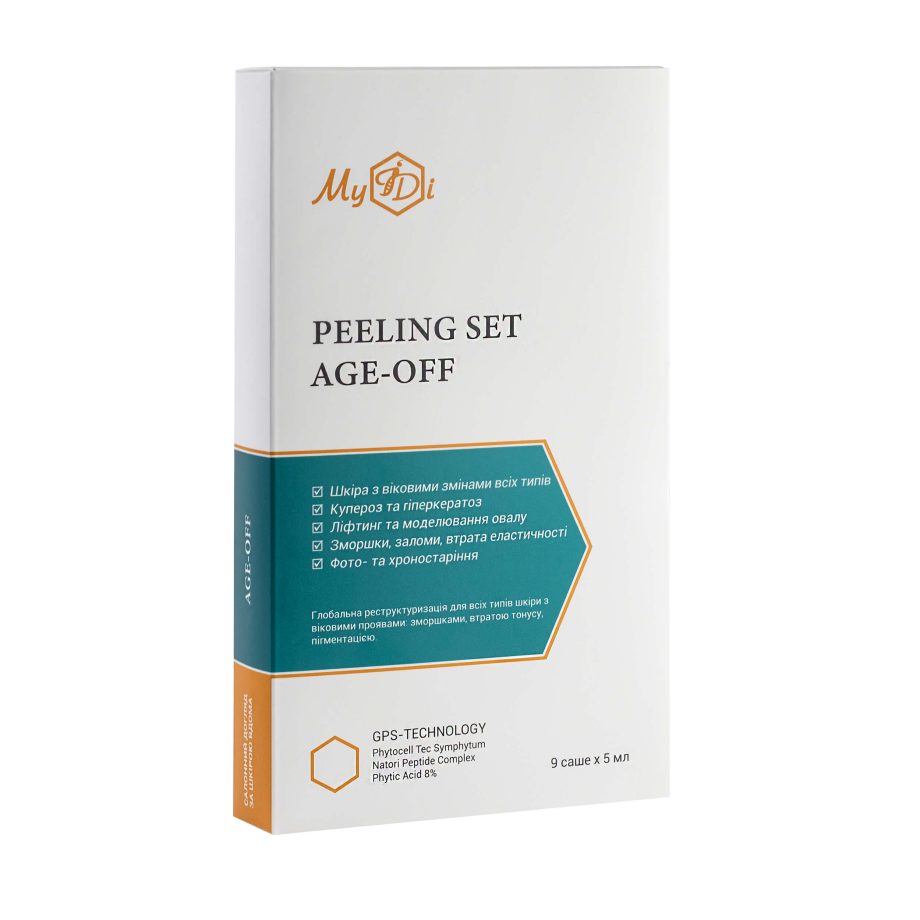 Антивіковий набір пілінг для обличчя Сила пептидів Peeling SET Age-off