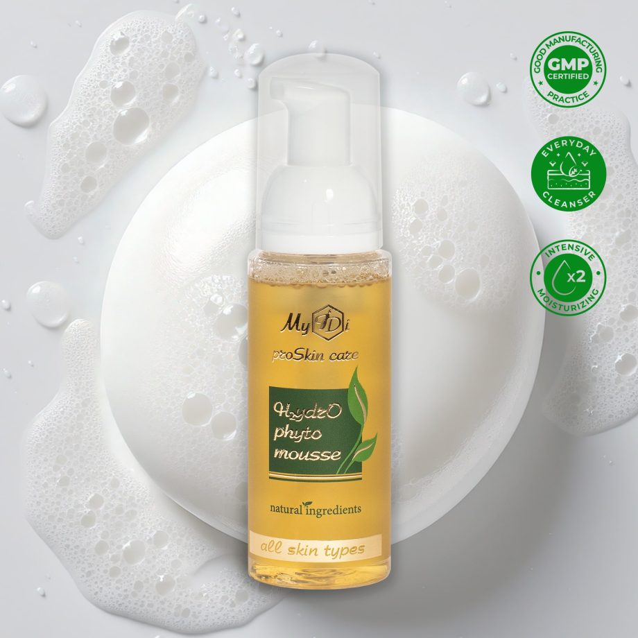 Очищаючий зволожуючий мус для всіх типів шкіри H2ydrO phyto mousse (мініатюра), 80 мл
