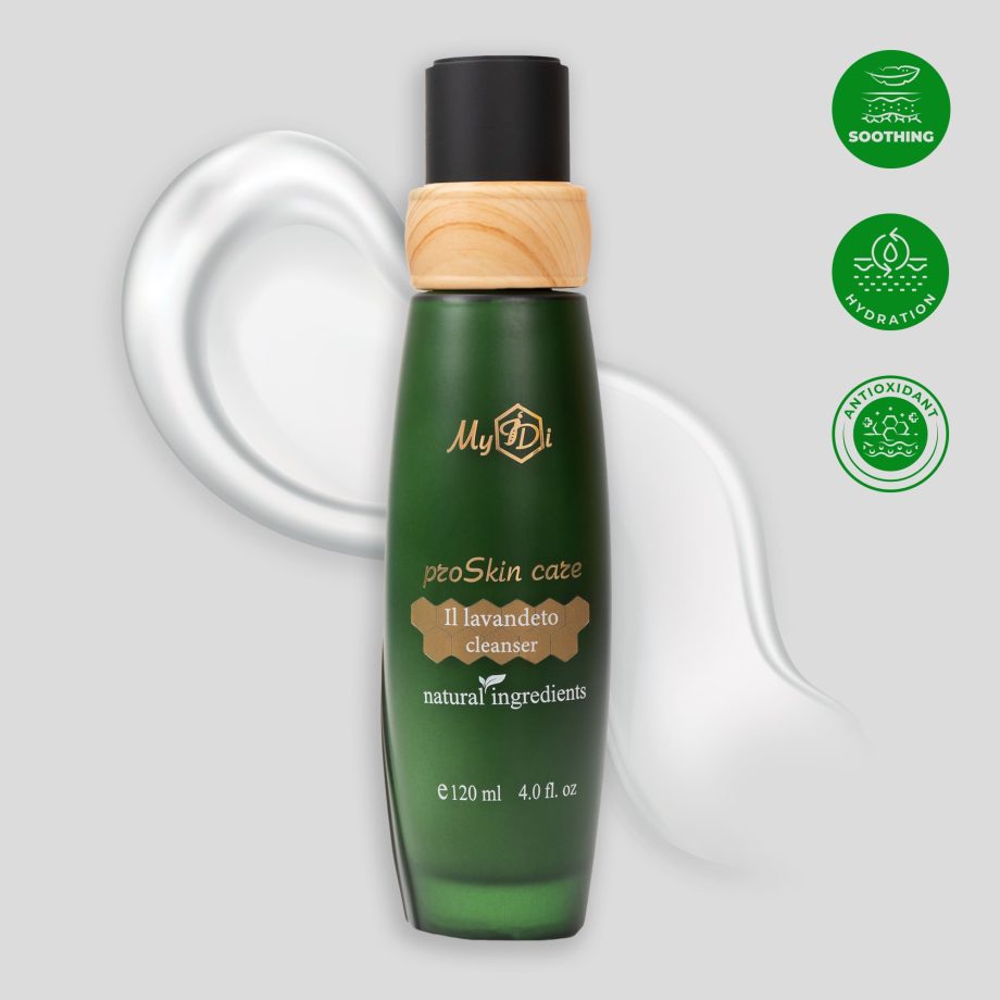 Шелковое молочко для умывания с лавандой 360° SOLUTION IL Lavandeto CLEANSER, 120 мл