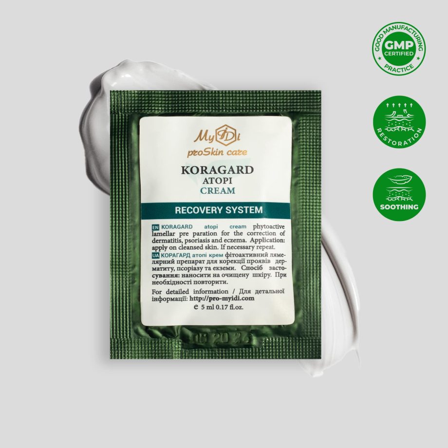Питательный крем от псориаза KORAGARD atopi cream (пробник), 5 мл