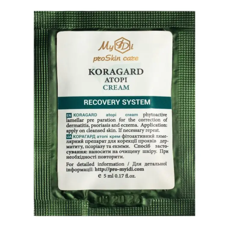 Поживний крем для сухої шкіри обличчя KORAGARD atopi cream (пробник), 5 мл