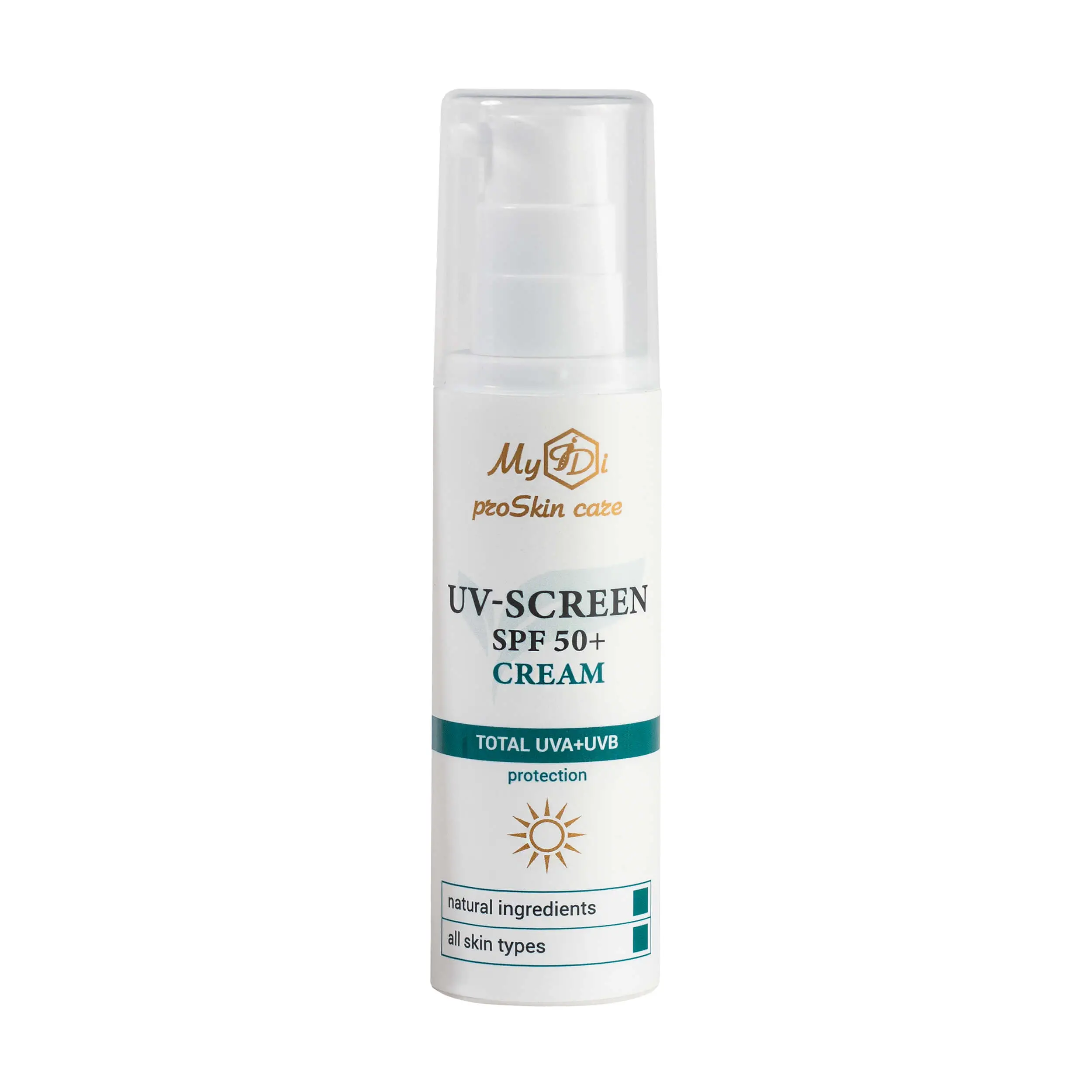 Сонцезахисний крем для обличчя SPF 50 UV-screen cream SPF 50+, 50 мл