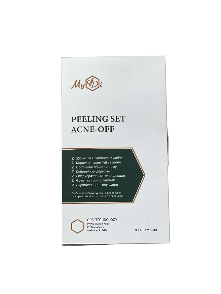 Противовоспалительный пилинг лица Контроль дефектов Peeling SET Acne-off - фото №5