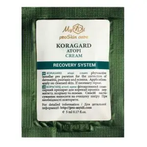 KORAGARD cream for symptoms correction of dermatitis, psoriasis, eczema, 5 ml