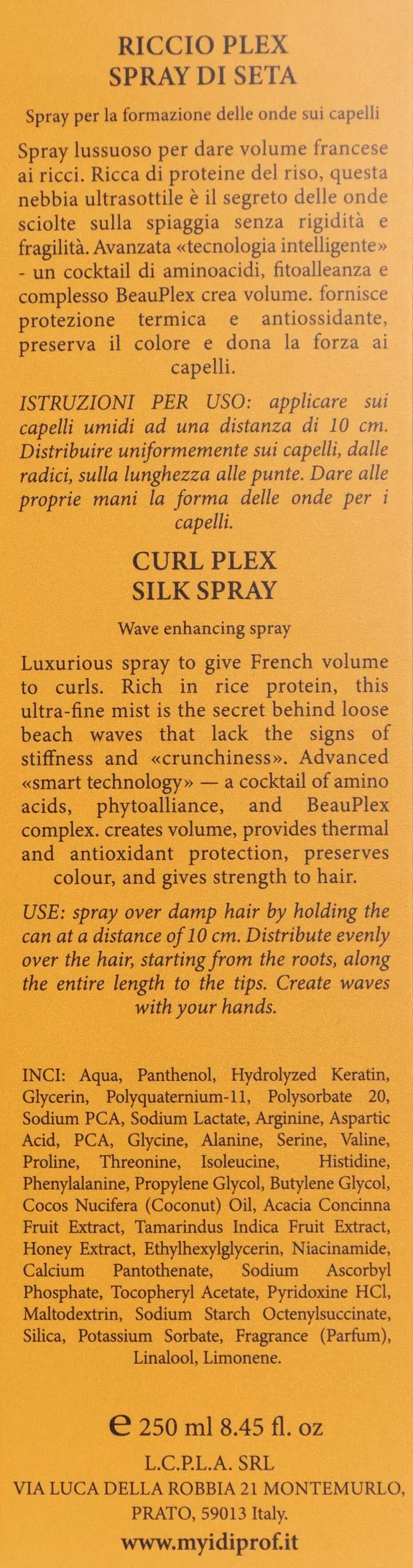Спрей для формирования волн на волосах CURL PLEX SILK SPRAY, 250 мл - фото №4