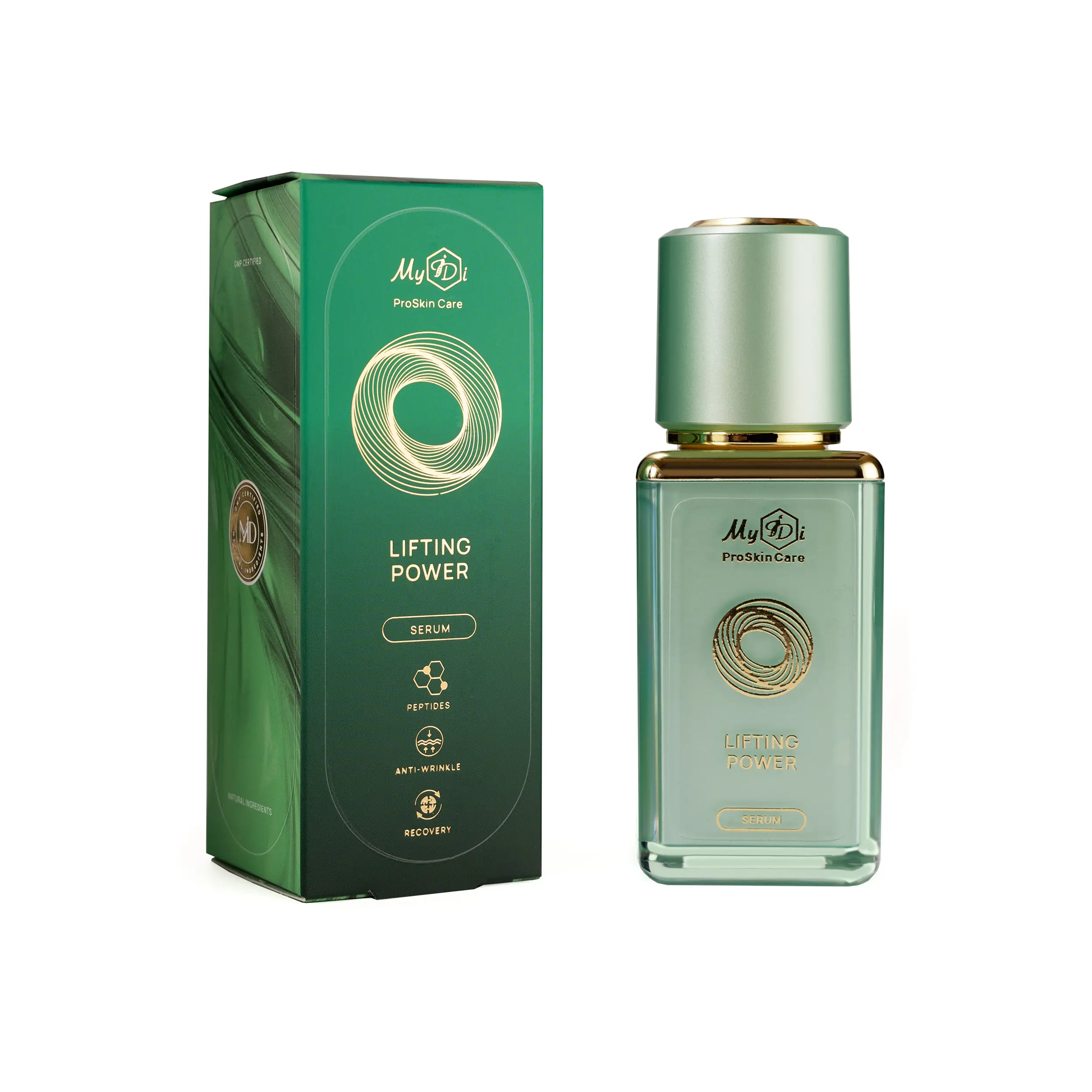 Омолоджувальна сироватка проти зморшок та для підтяжки овалу обличчя MyIDi LIFTING POWER serum, 30 мл - фото №2