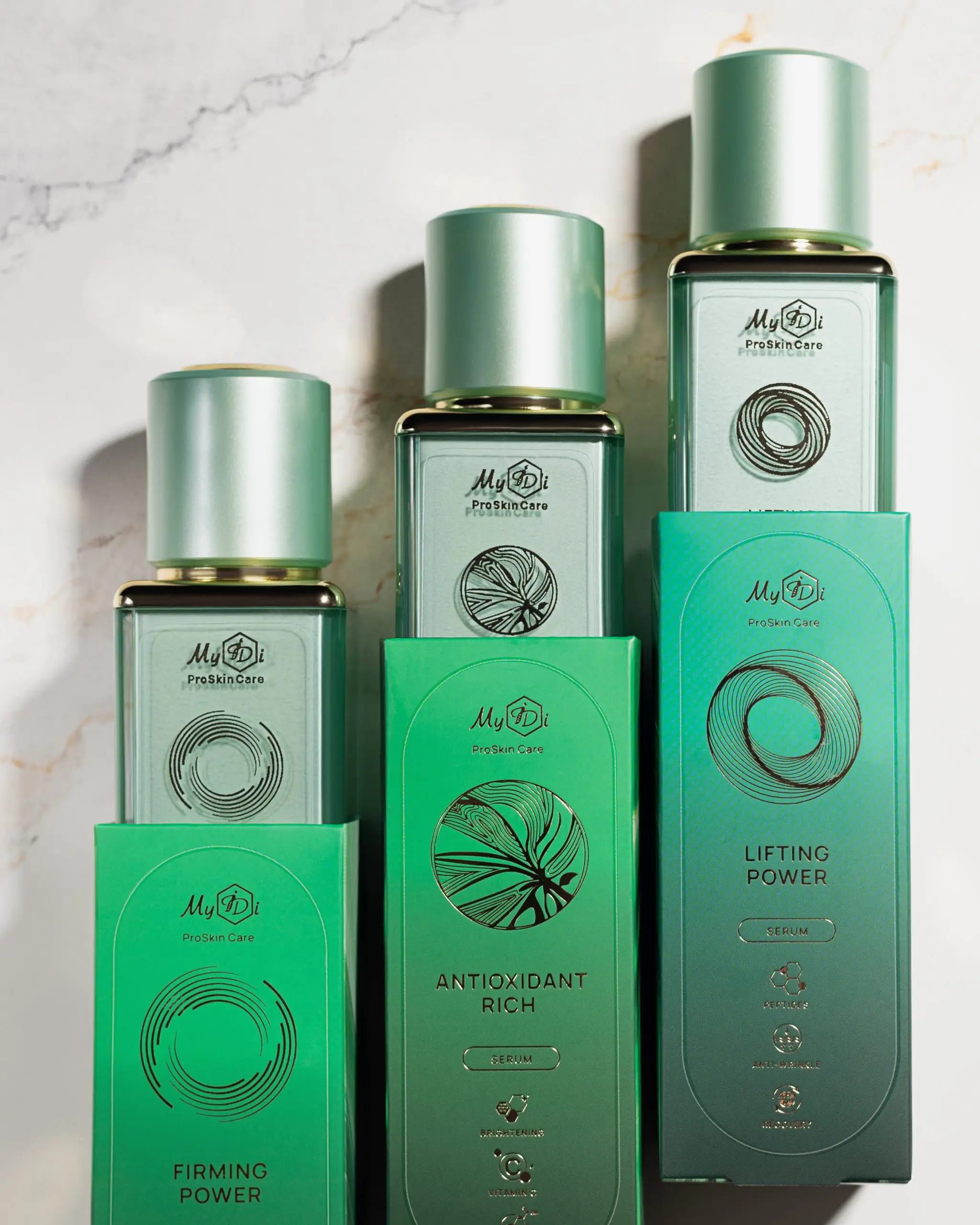 Омолоджувальна сироватка проти зморшок та для підтяжки овалу обличчя MyIDi LIFTING POWER serum, 30 мл - фото №9