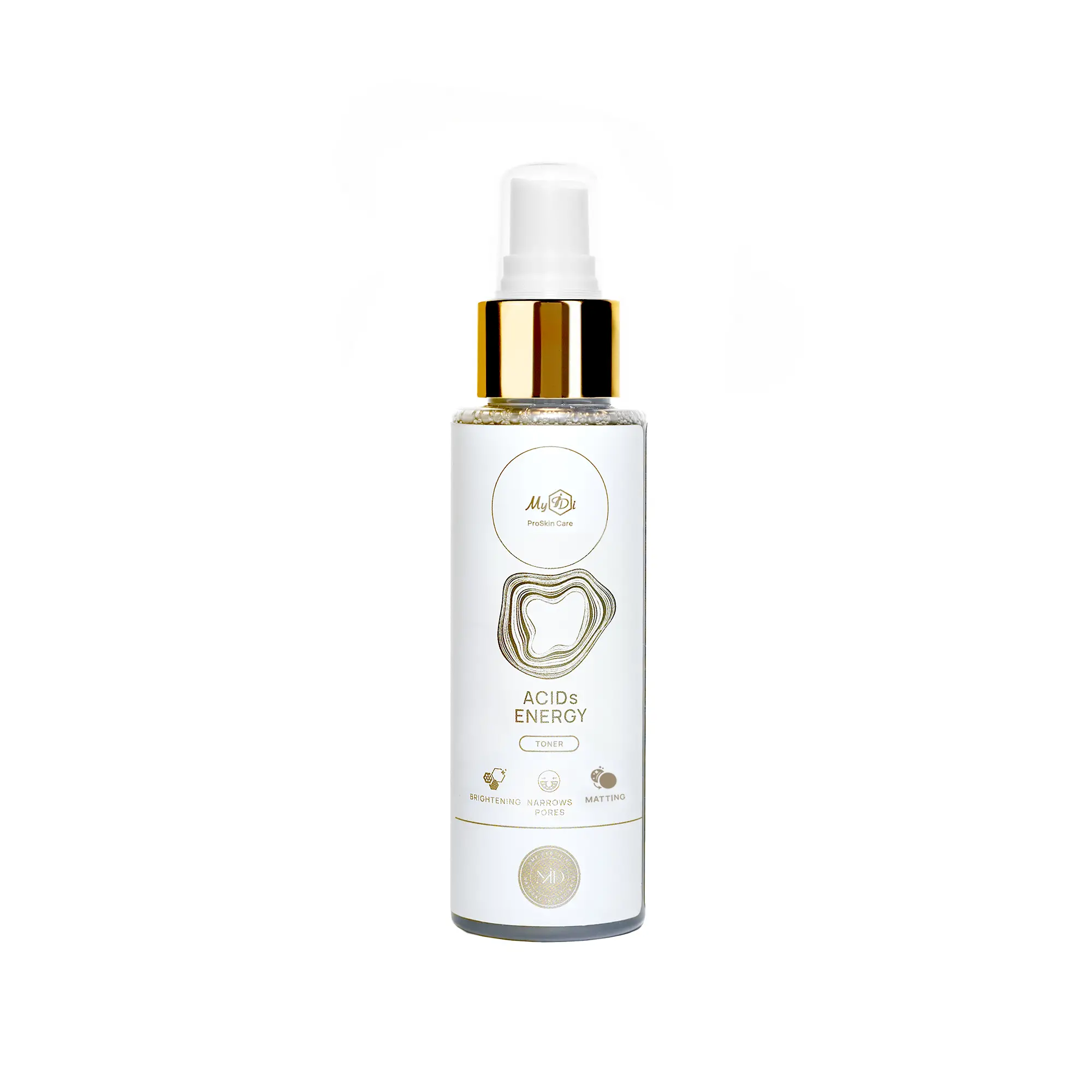 Подарочный набор для ежедневного очищения с AHA+BHA+PHA кислотами MyIDi Everyday cleansing SET ACIDs ENERGY: сleansing gel + toner - фото №2