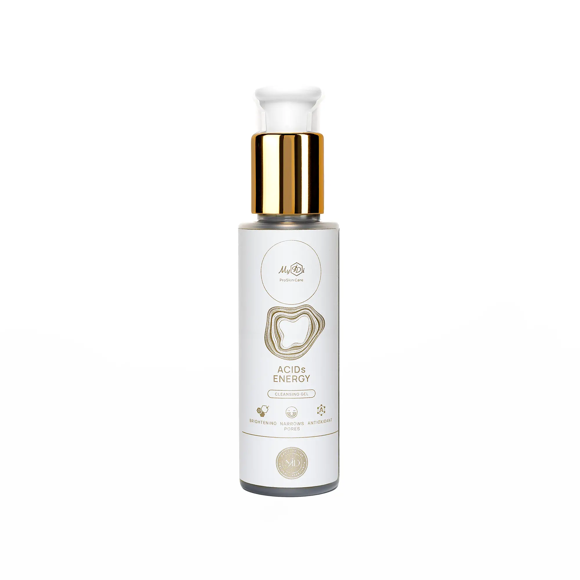 Подарочный набор для ежедневного очищения с AHA+BHA+PHA кислотами MyIDi Everyday cleansing SET ACIDs ENERGY: сleansing gel + toner - фото №3