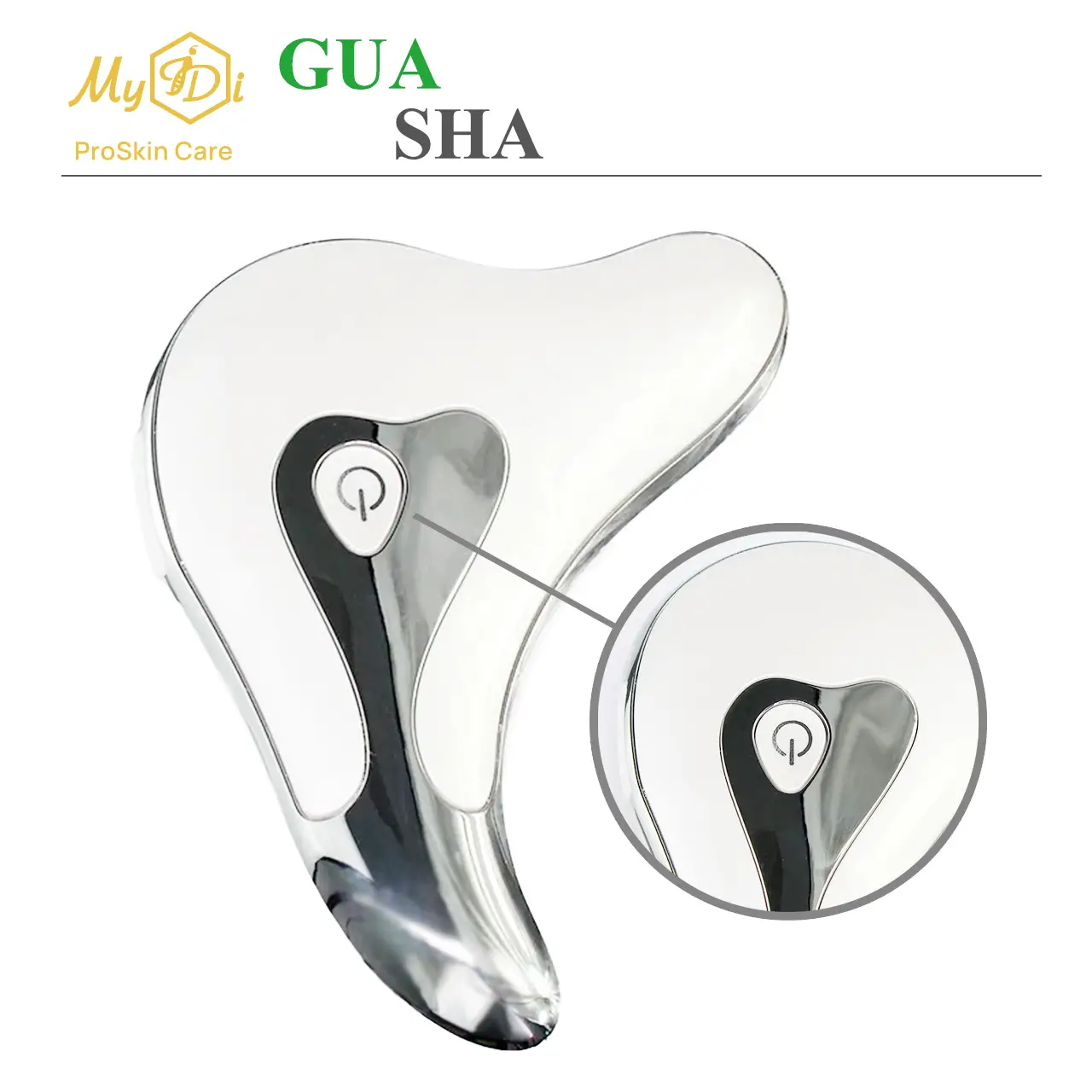 Микротоковый лифтинг массажер Гуаша для омоложения лица и тела MyIDi Vibro Massager Gua Sha - фото №7