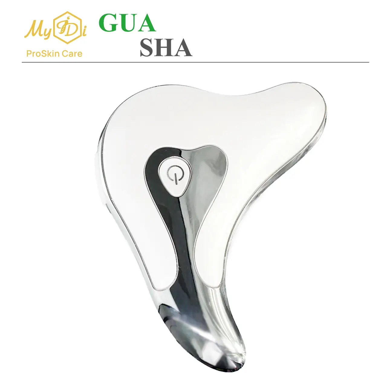 Микротоковый лифтинг массажер Гуаша для омоложения лица и тела MyIDi Vibro Massager Gua Sha - фото №2