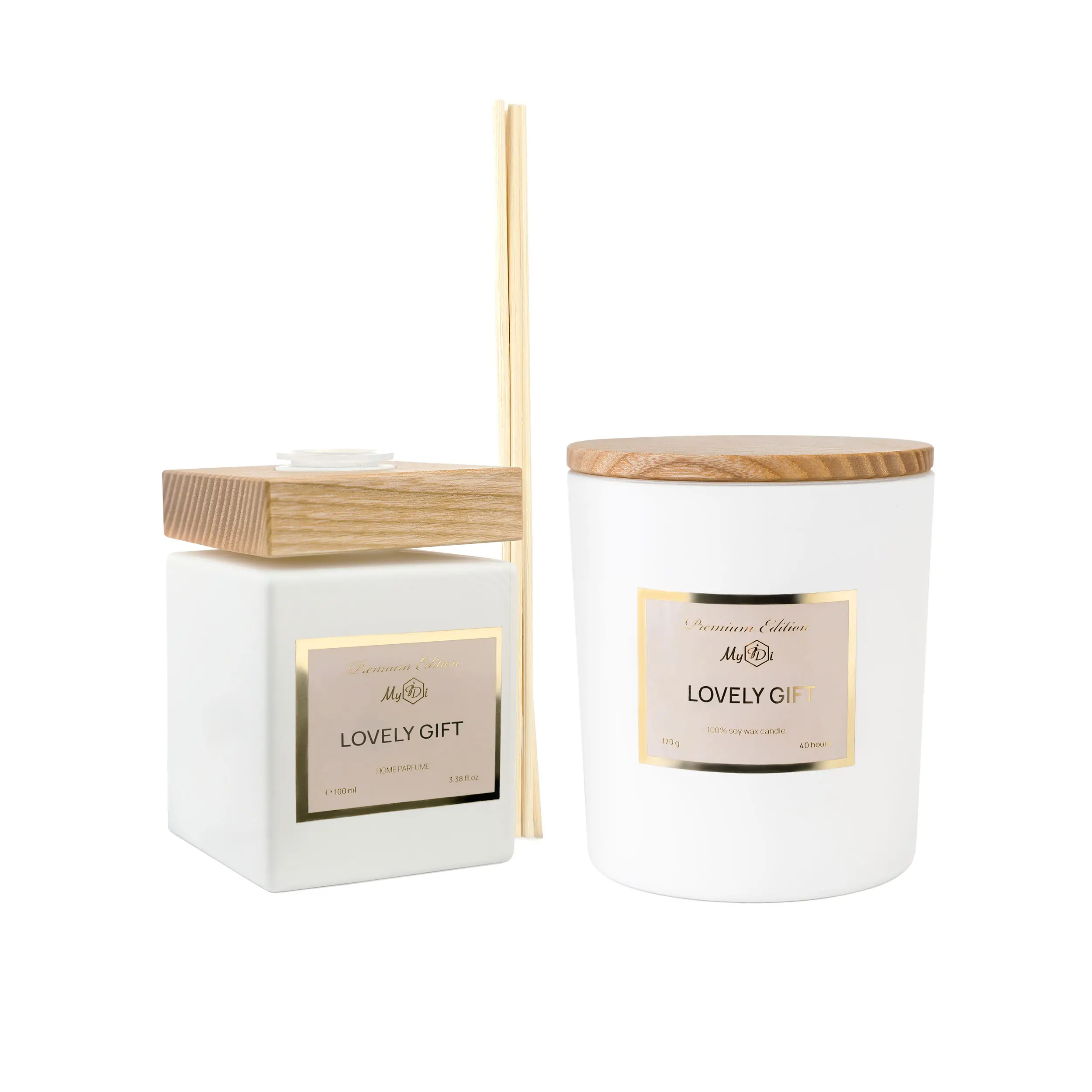 Ароманабір зі свічкою та аромадифузором MyIDi «LOVELY GIFT»