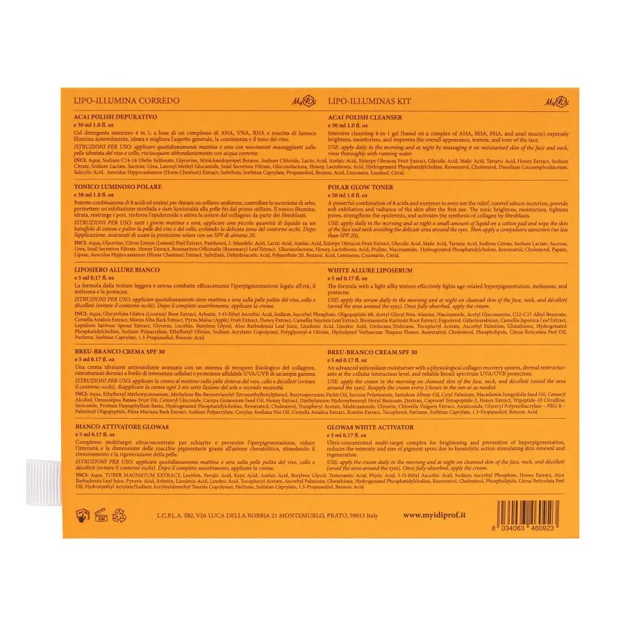 Осветляющий набор для лица LIPO-ILLUMINAS, 5 продуктов - фото №3