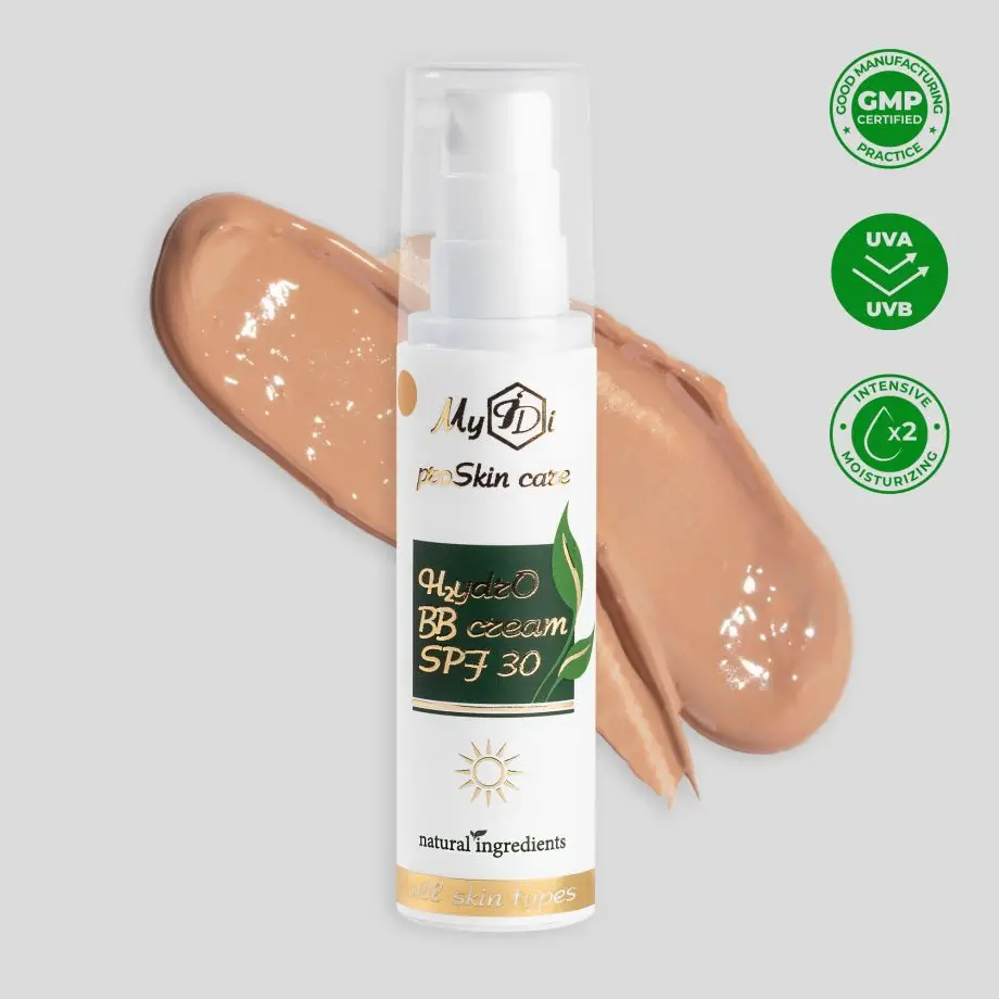Увлажняющий BB крем для лица темный беж SPF 30 H2ydrO BB cream SPF 30, 50 мл