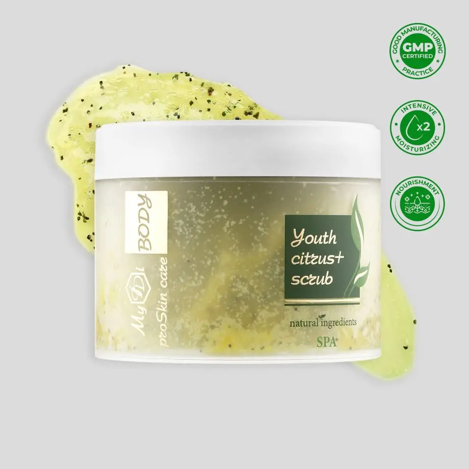 Омолаживающий скраб для тела цитрус+ скраб Youth citrus+ scrub, 300 мл