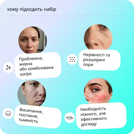 Протизапальний набір мініатюр для жирної шкіри, схильної до висипань та акне MyIDi Acne-OFF Mini Set, 6 продуктів - фото №4