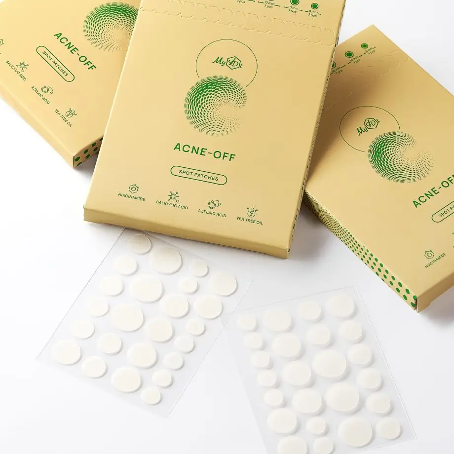 Гідроколоїдні патчі точкової дії від прищів Acne-OFF - фото №3
