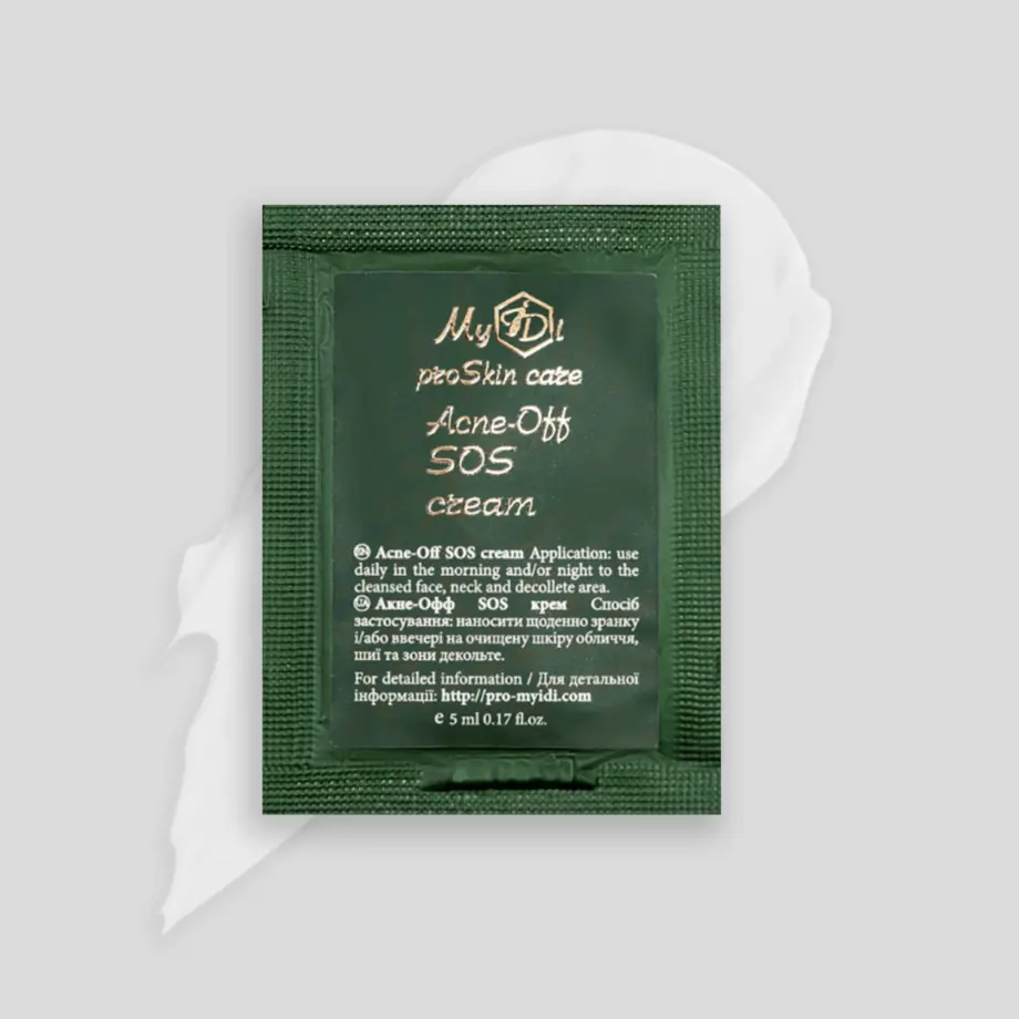 Ночной крем для лица для проблемной кожи Acne-Off SOS cream (пробник), 5 мл