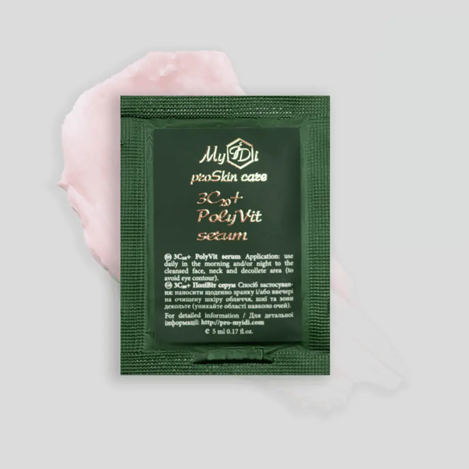 Увлажняющая сыворотка для лица с витамином С 3C20+ PolyVit serum (пробник), 5 мл